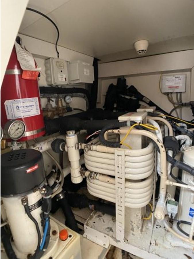 a machine with wires aboard 2005 760 FERRETTI MOTOR YACHT Yacht for Sale