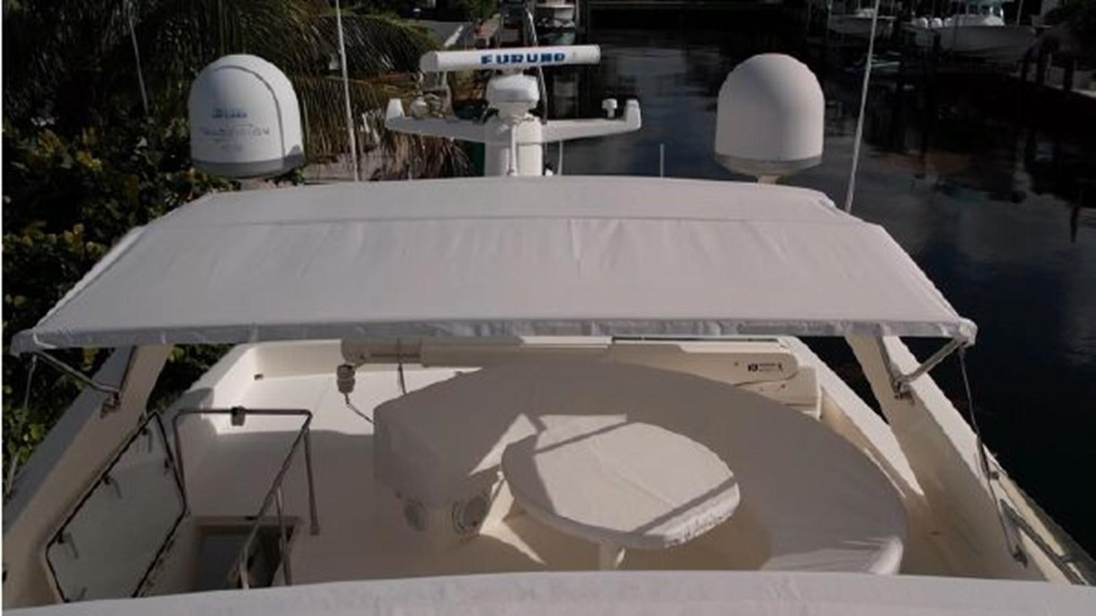 a white boat on the water aboard 2005 760 FERRETTI MOTOR YACHT Yacht for Sale