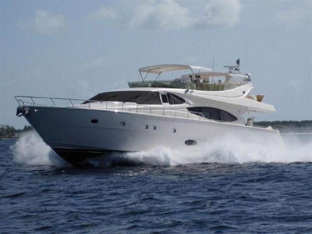 a boat on the water aboard 2005 760 FERRETTI MOTOR YACHT Yacht for Sale