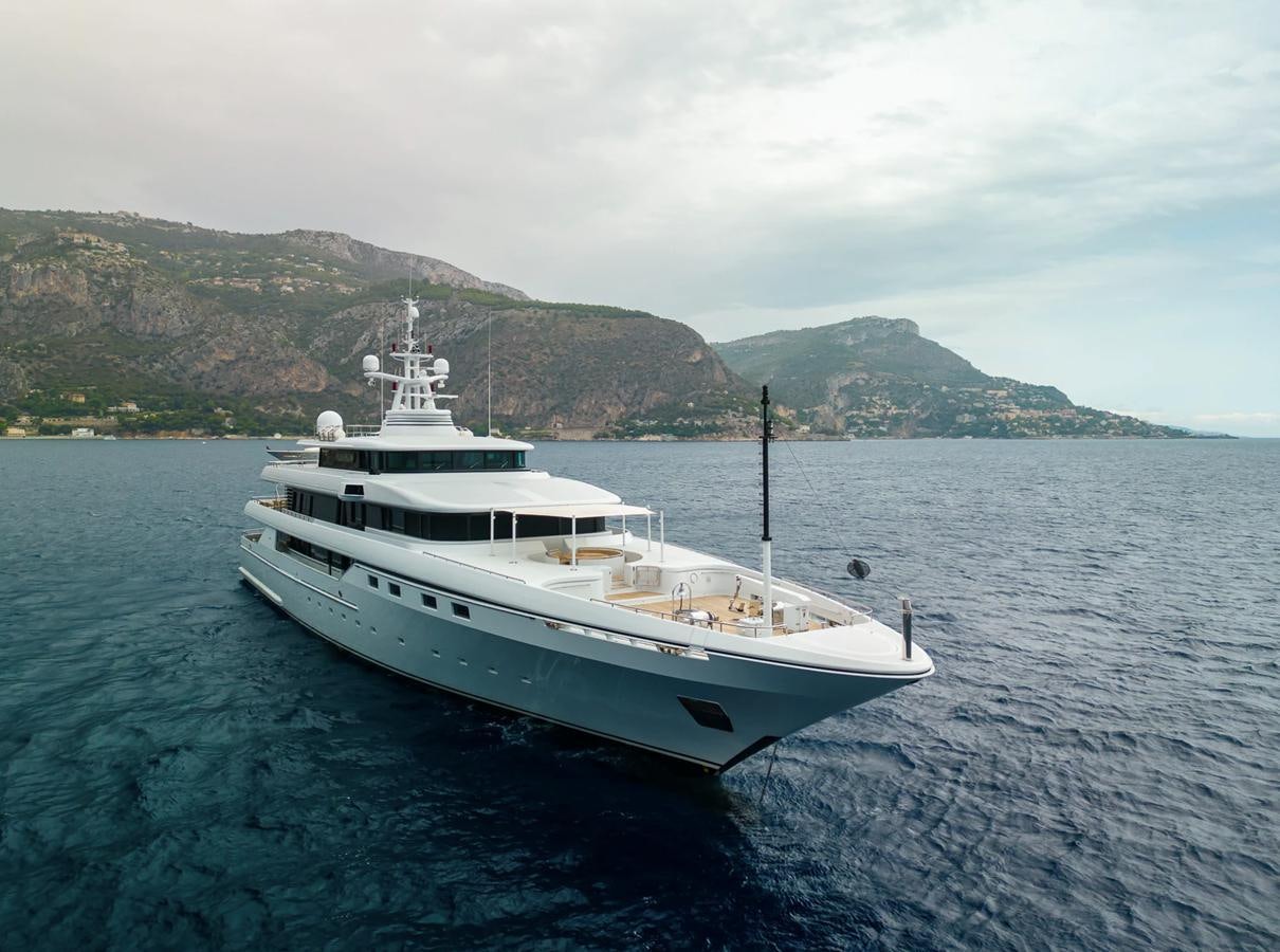 a boat in the water aboard MONEIKOS Yacht for Sale