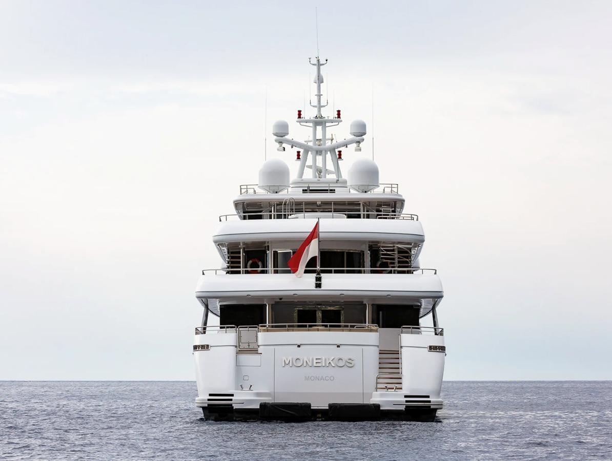 a boat on the water aboard MONEIKOS Yacht for Sale