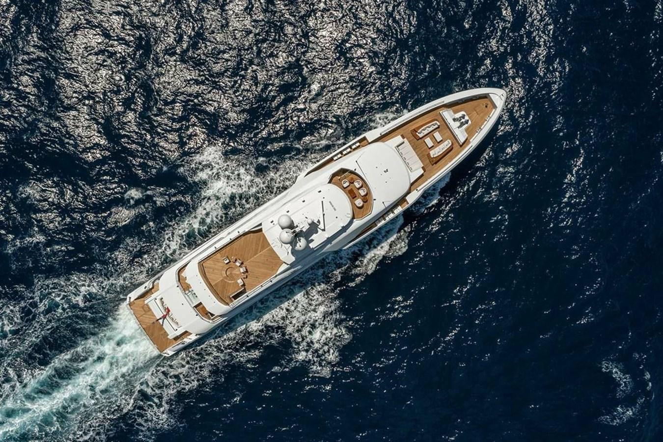 a satellite in space aboard LUSINE Yacht for Sale