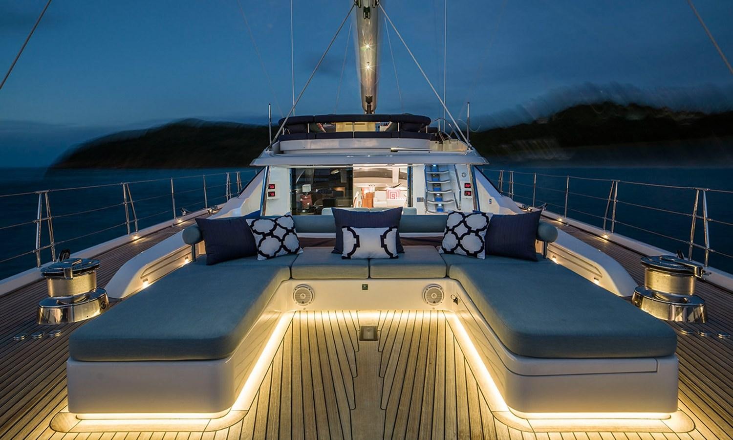 a boat on the water aboard TWILIGHT Yacht for Sale