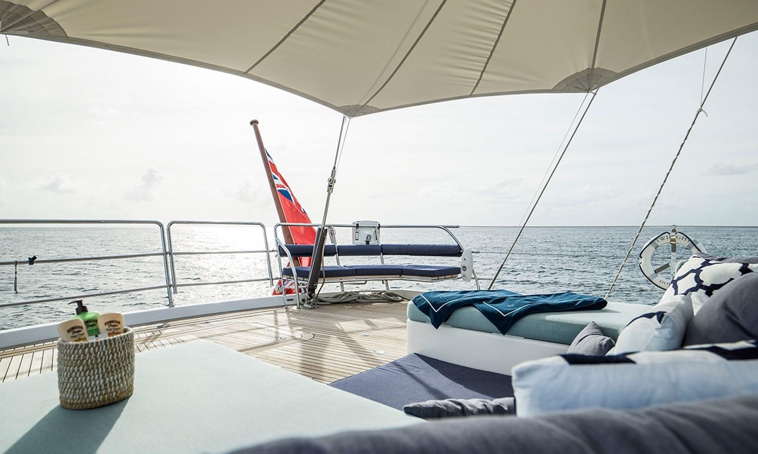 a boat on the water aboard TWILIGHT Yacht for Sale