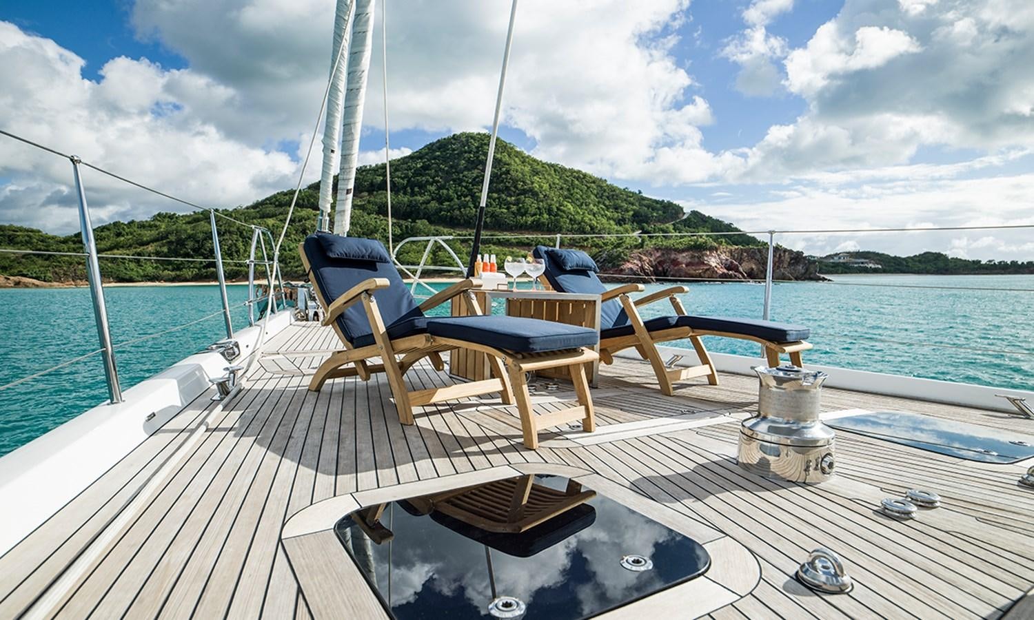 a boat on a dock aboard TWILIGHT Yacht for Sale