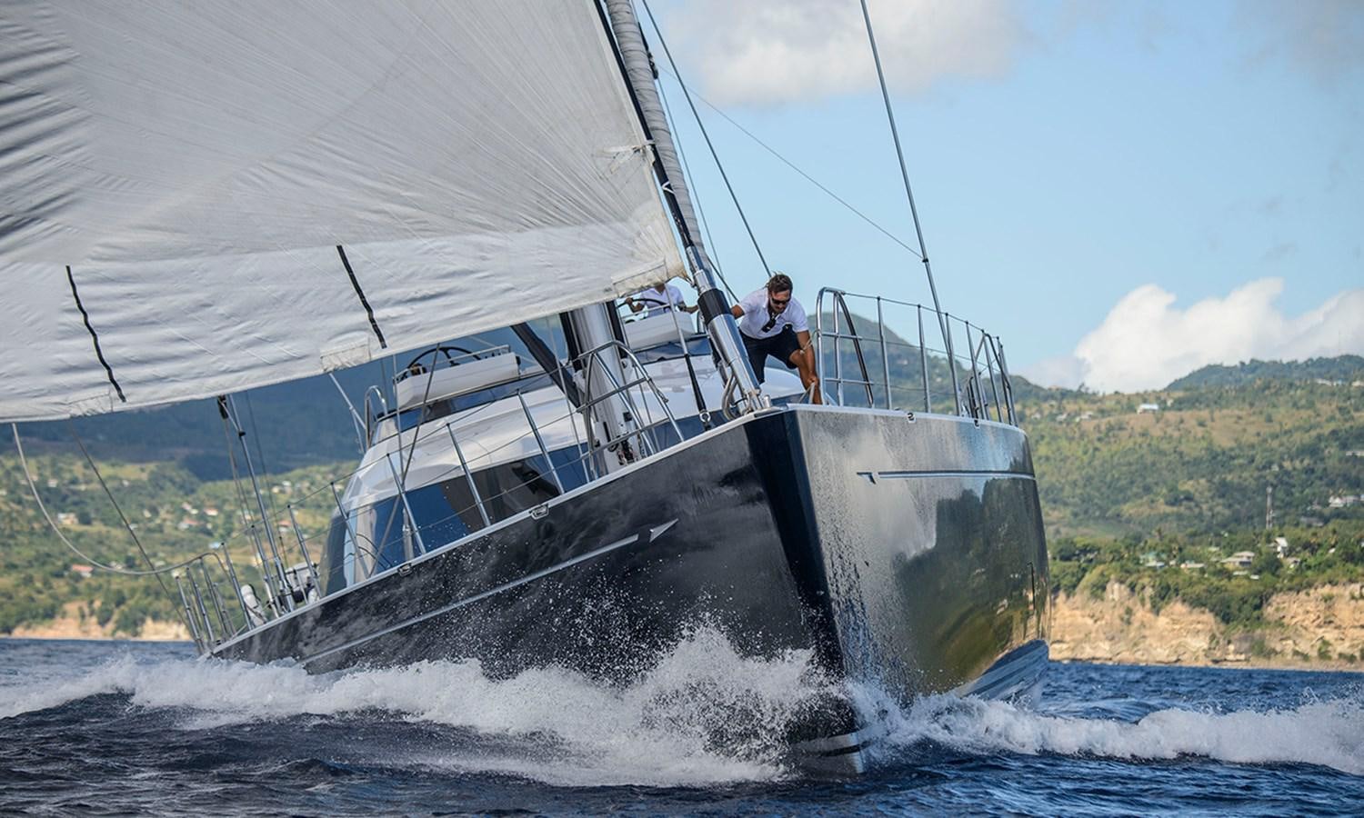 a person on a boat aboard TWILIGHT Yacht for Sale