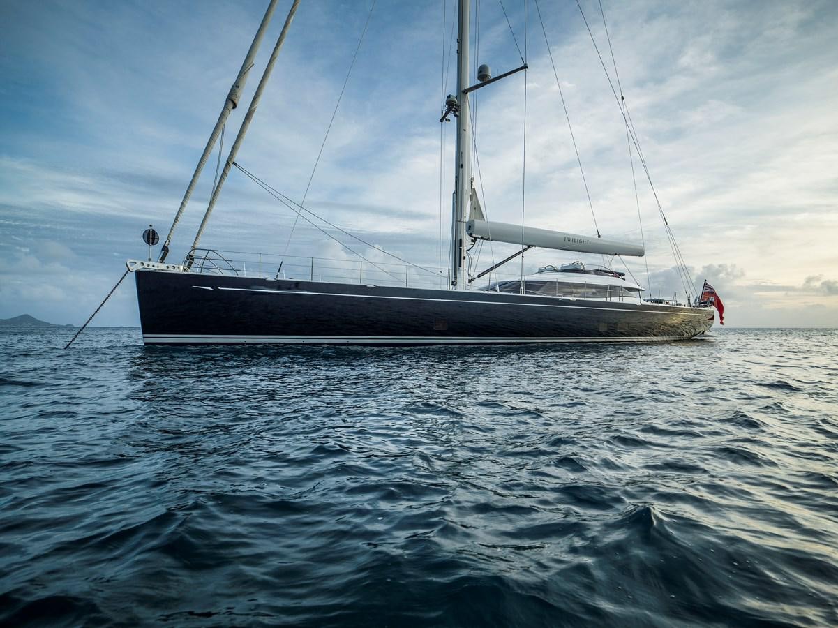 a boat in the water aboard TWILIGHT Yacht for Sale