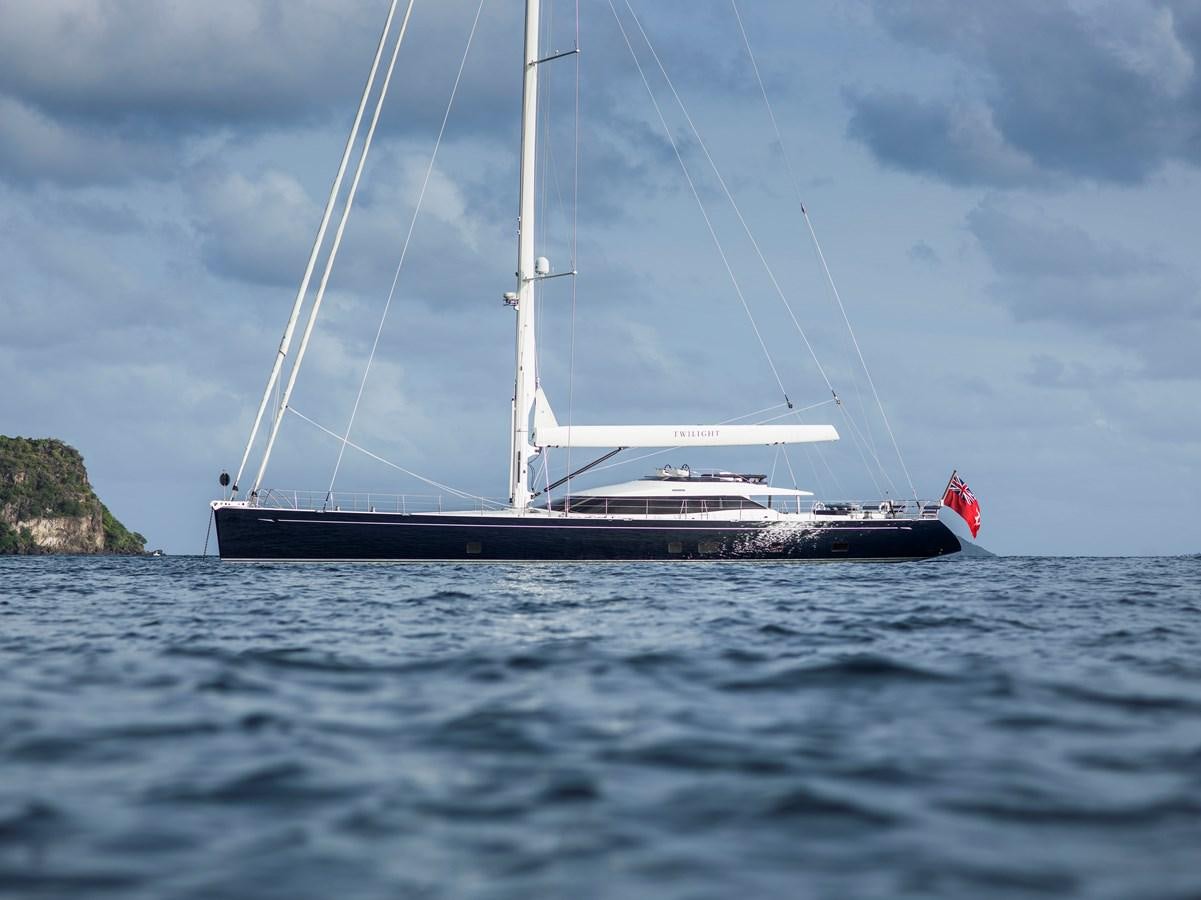 a boat in the water aboard TWILIGHT Yacht for Sale