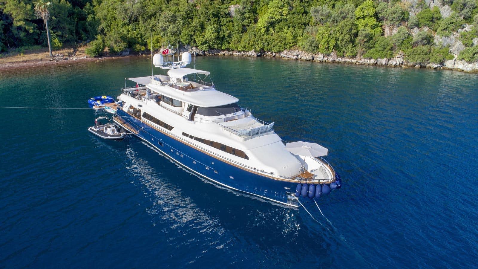 a boat on the water aboard JARELA Yacht for Sale