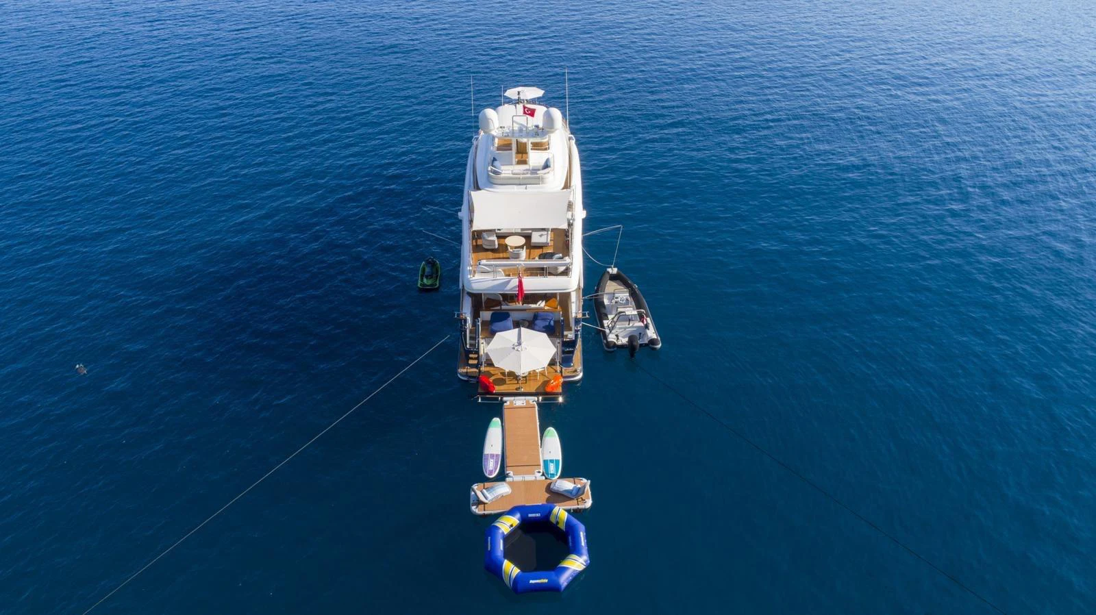 a boat in the water aboard HAG Yacht for Sale