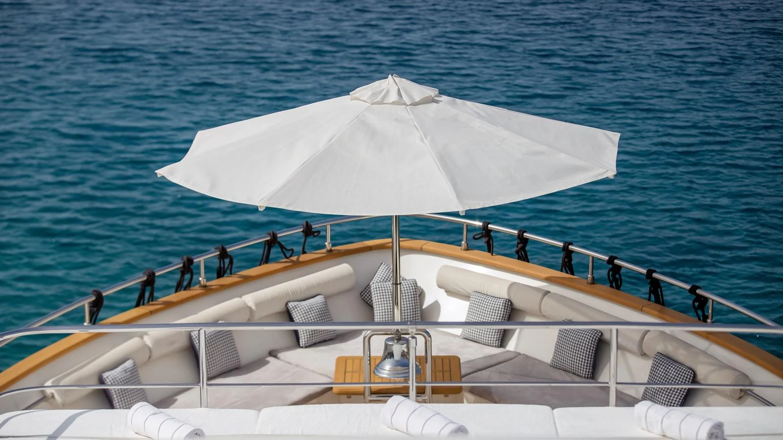 a boat with people on it aboard HAG Yacht for Sale