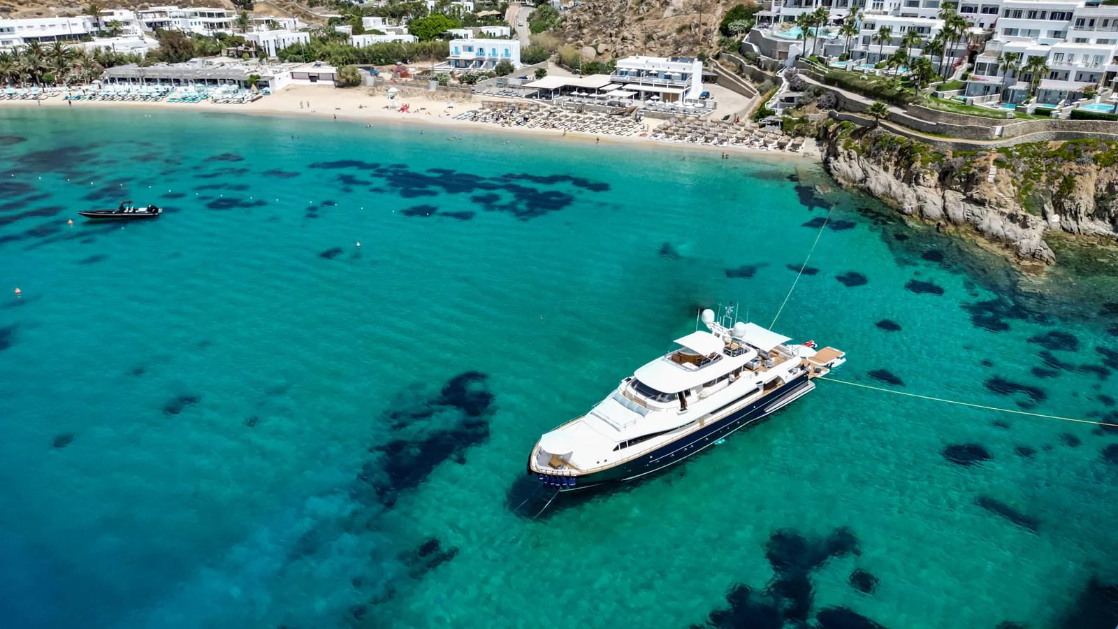a boat in the water aboard HAG Yacht for Sale