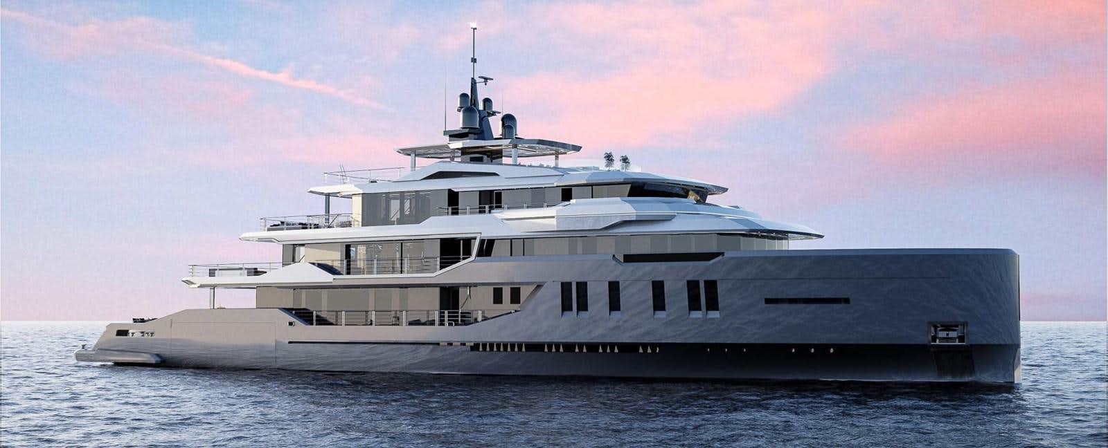 a large ship in the water aboard ICE 68 Yacht for Sale