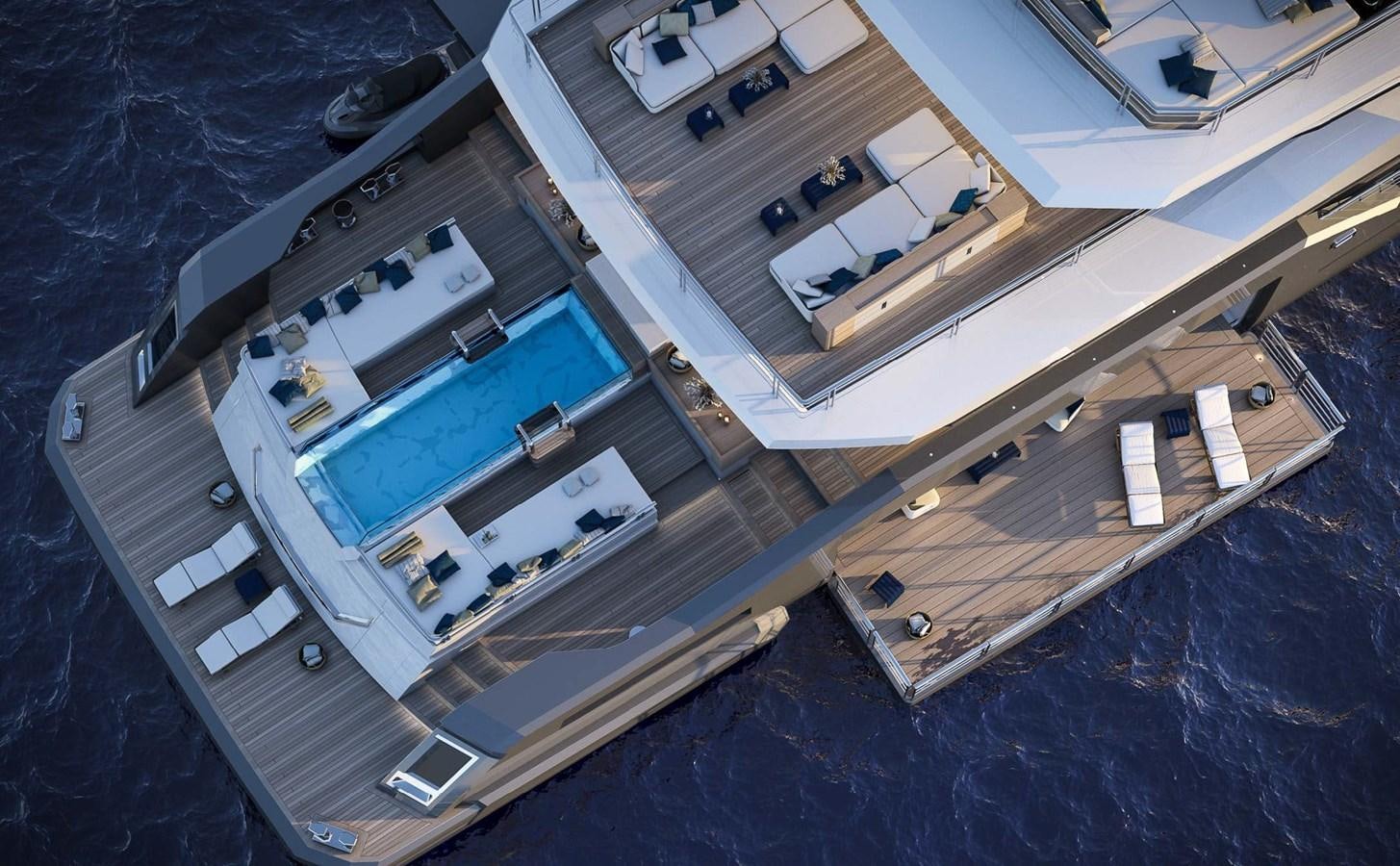 a high angle view of a ship aboard ICE 68 Yacht for Sale
