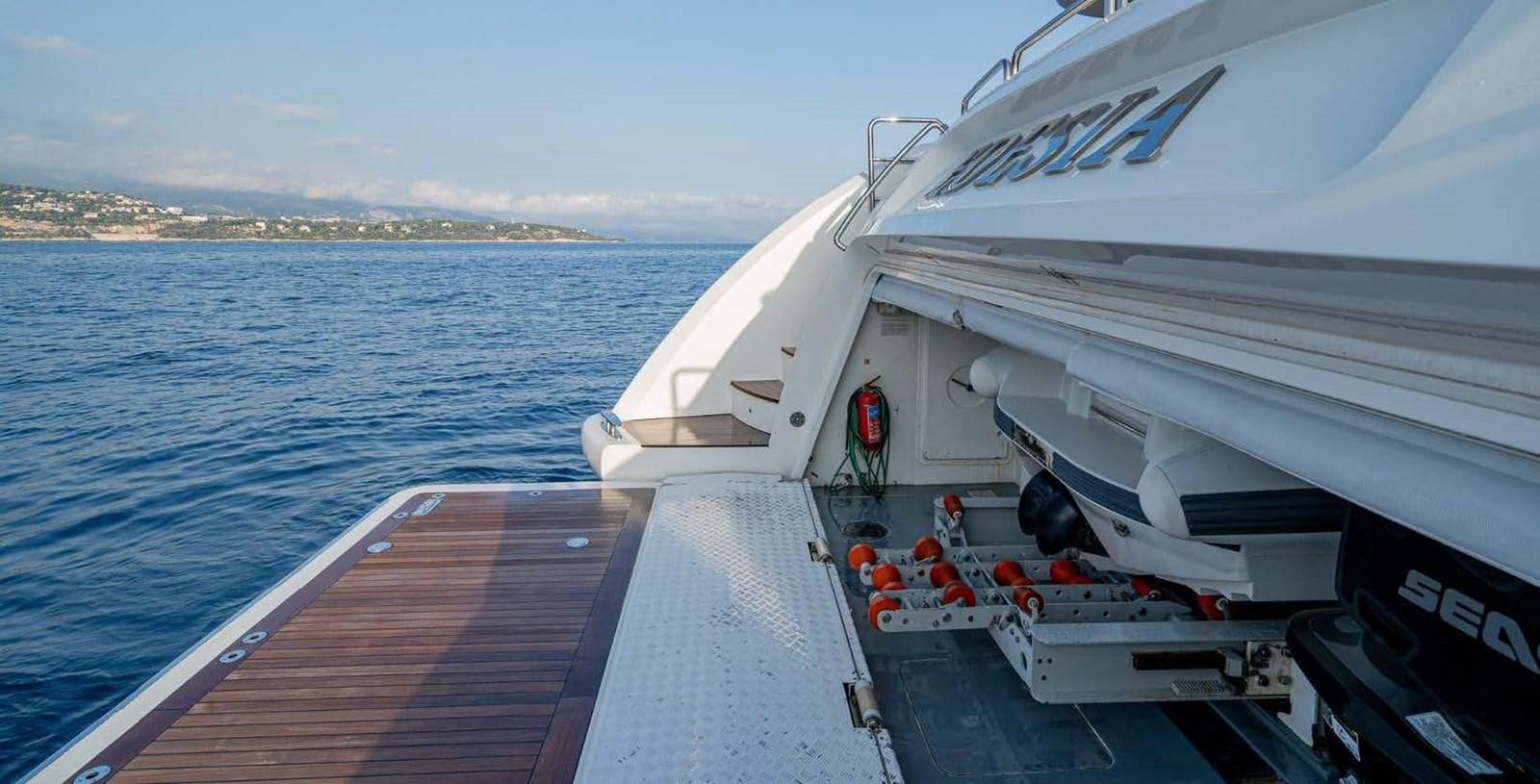 a boat on the water aboard EDESIA Yacht for Charter