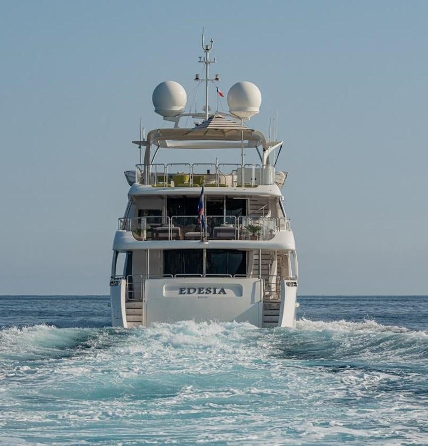 a boat in the water aboard EDESIA Yacht for Charter