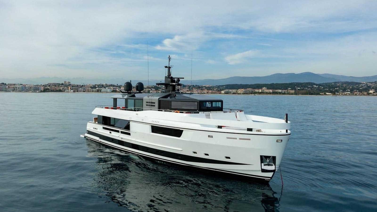 a boat in the water aboard PRIVATE2 Yacht for Sale