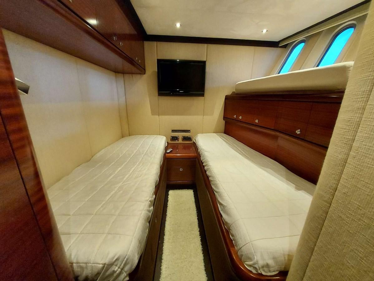 a room with two beds aboard LADY ROSE Yacht for Sale