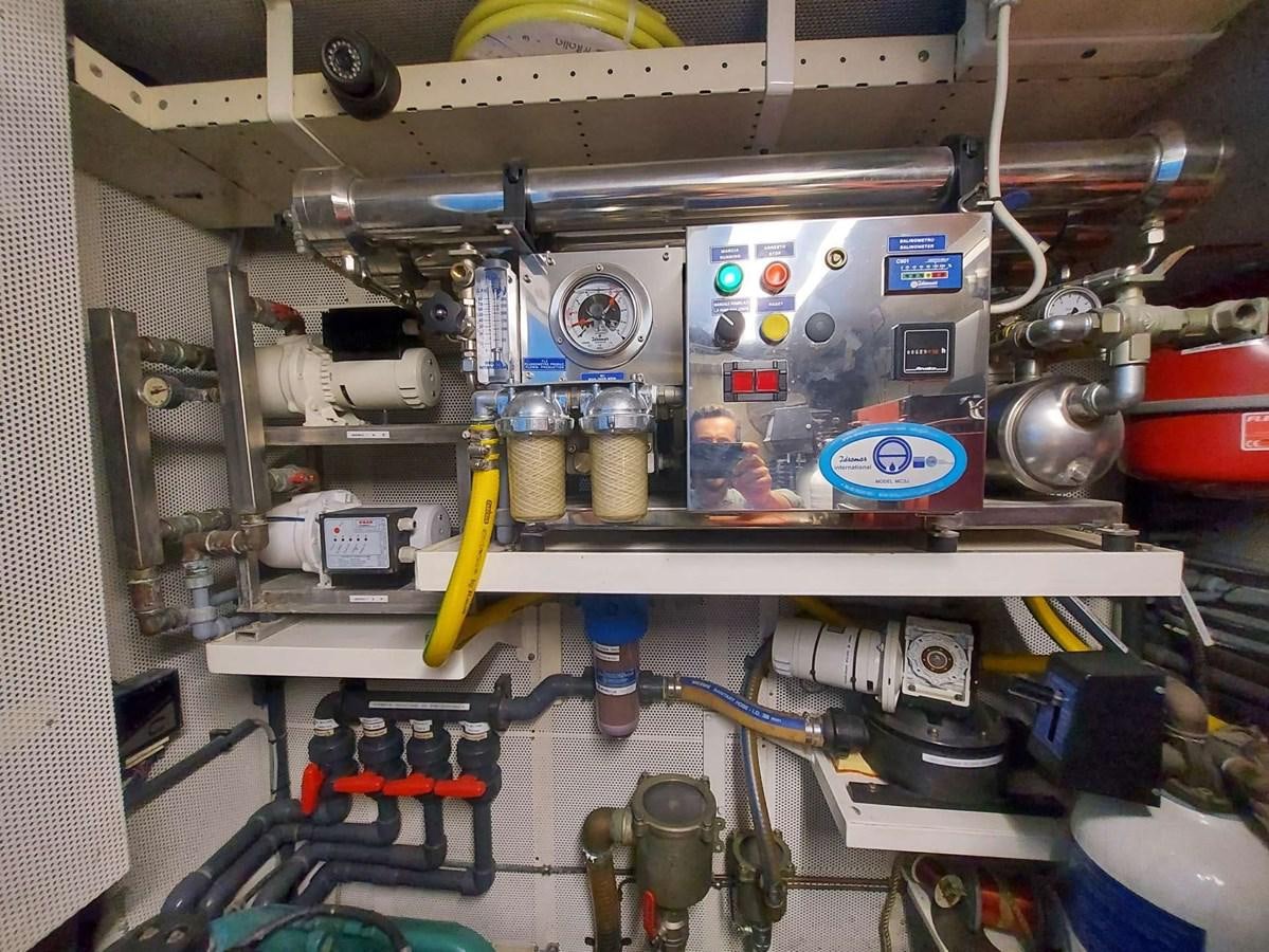 a close-up of a machine aboard LADY ROSE Yacht for Sale