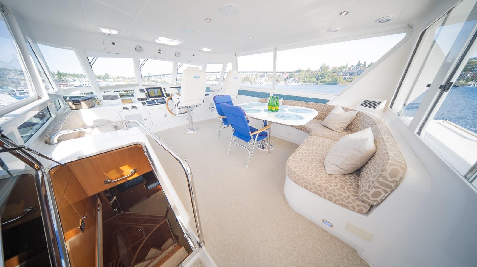 inside of a car aboard SEA CZAR Yacht for Sale