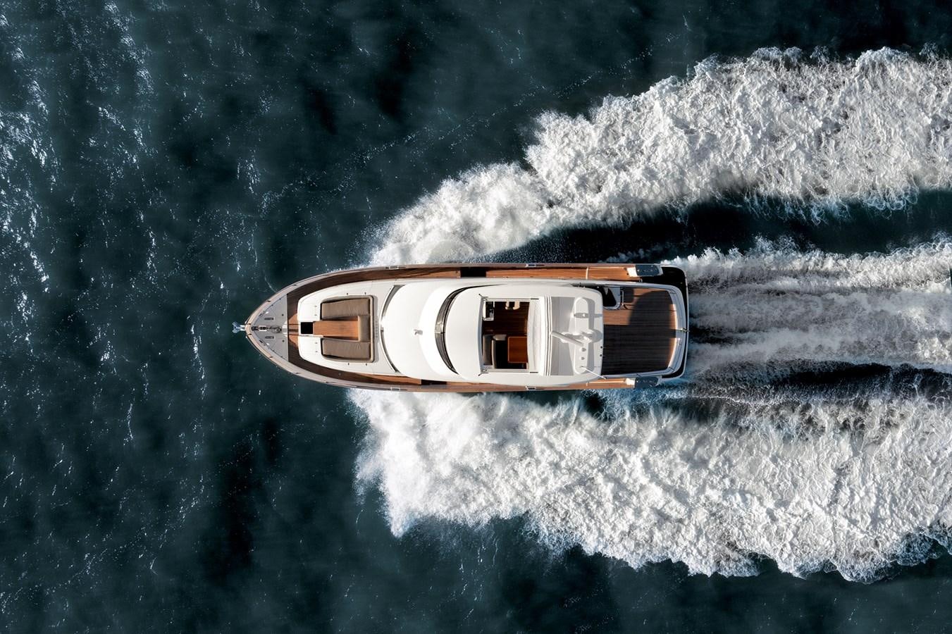 a boat in the water aboard 66 MAGELLANO Yacht for Sale