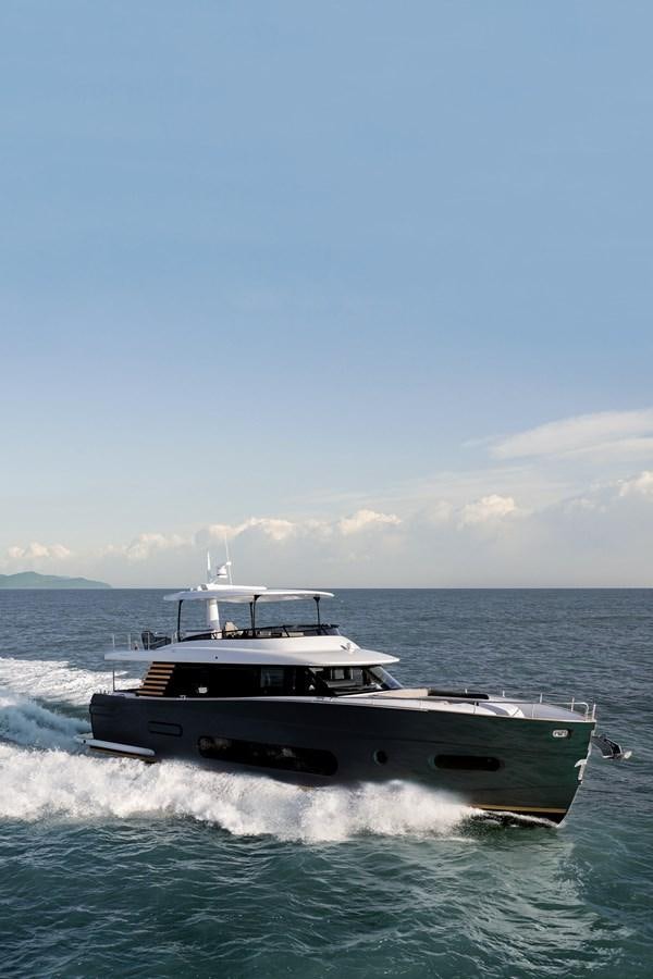 a boat on the water aboard 66 MAGELLANO Yacht for Sale