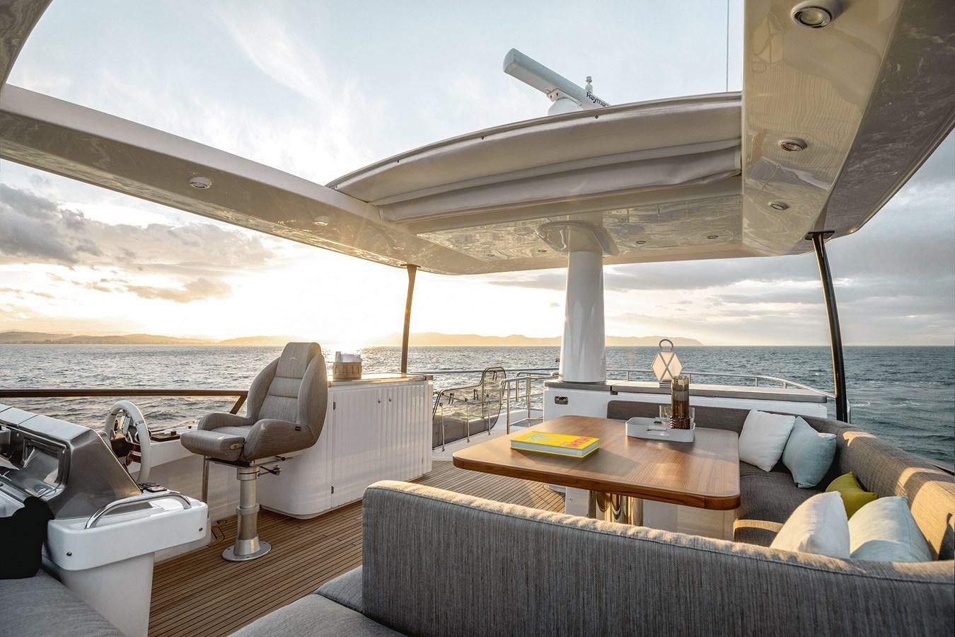 a boat on the water aboard 66 MAGELLANO Yacht for Sale