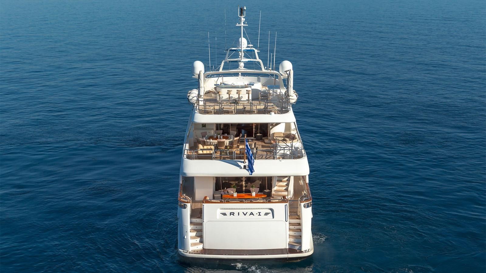 a ship in the water aboard RIVA I Yacht for Sale