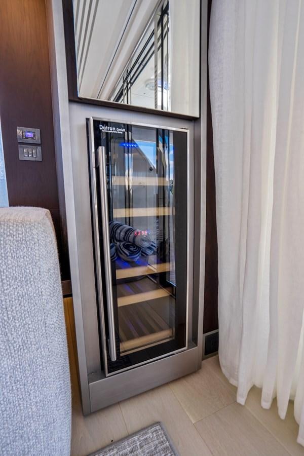 a mirror in a room aboard PINCH ME Yacht for Sale
