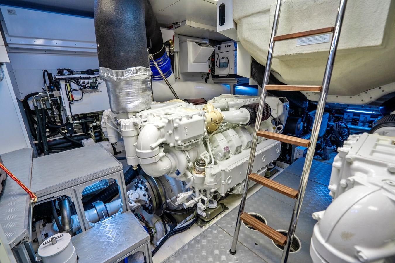 a machine with a large white object aboard PINCH ME Yacht for Sale