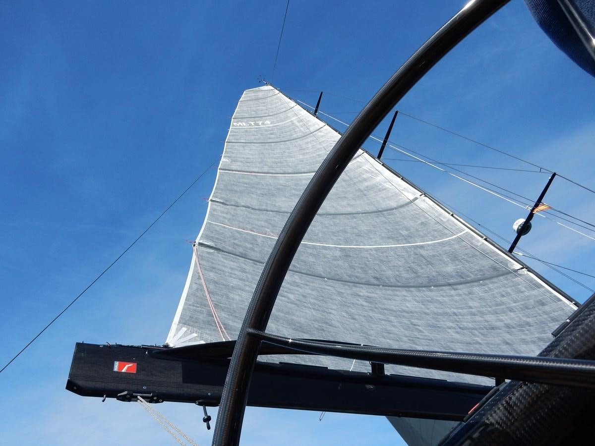 a sailboat on the water aboard NYUMBA Yacht for Sale