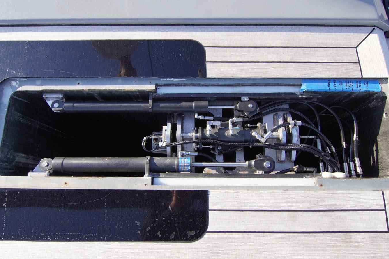 a black object with a black object on it aboard NYUMBA Yacht for Sale