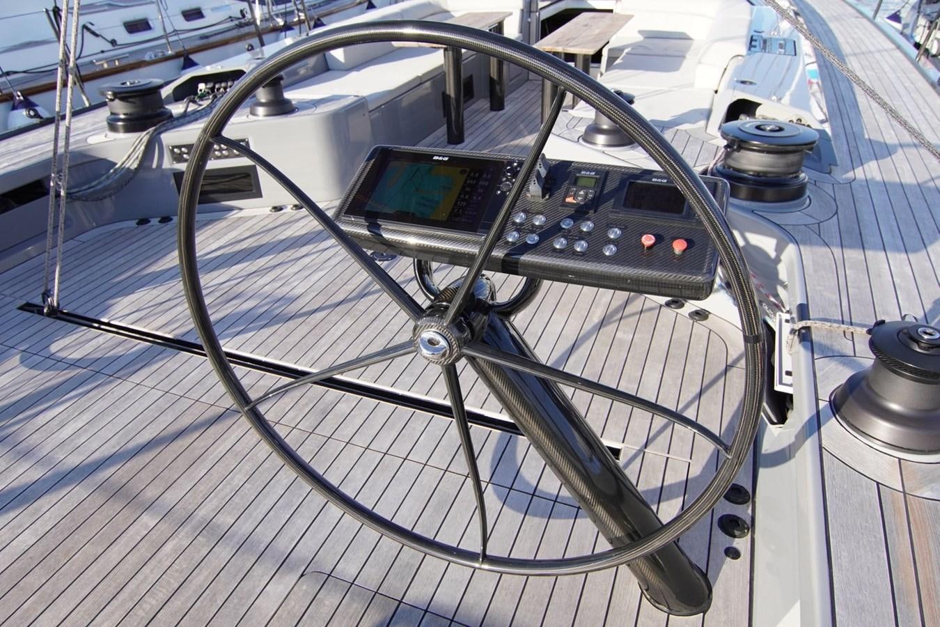a machine on the floor aboard NYUMBA Yacht for Sale