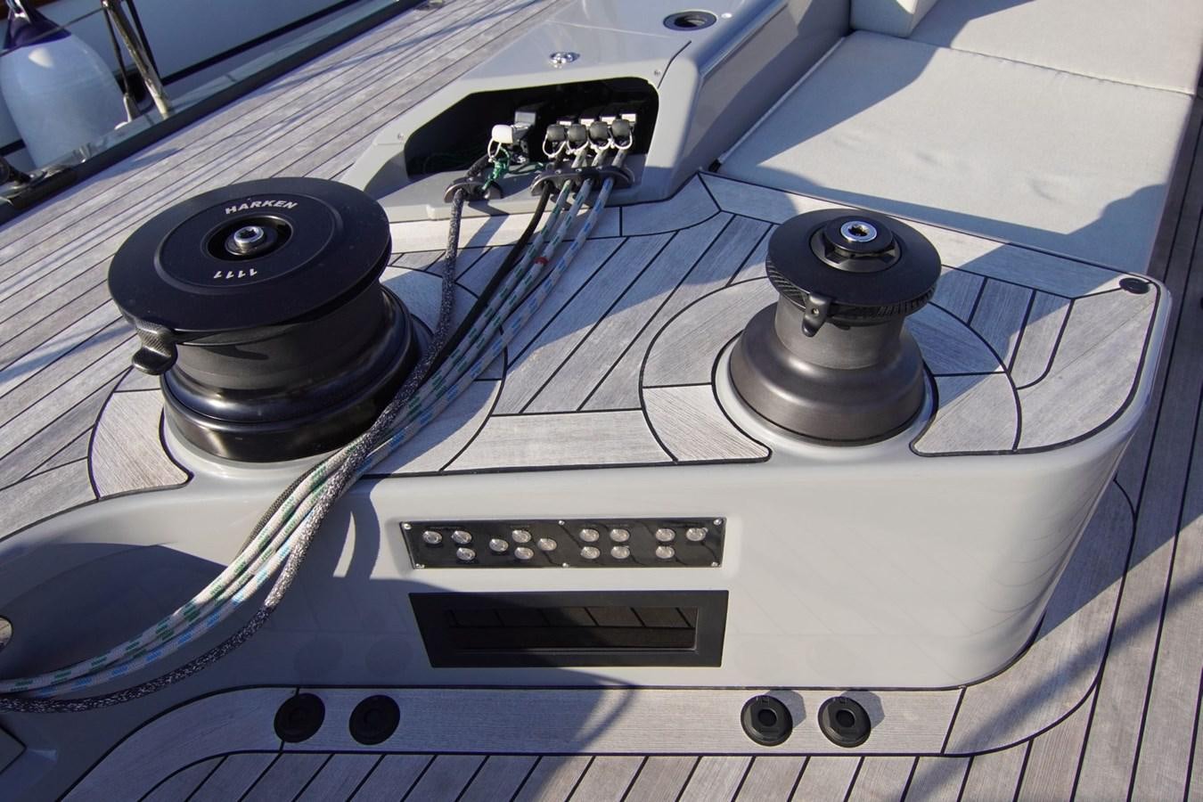 a close-up of a device aboard NYUMBA Yacht for Sale