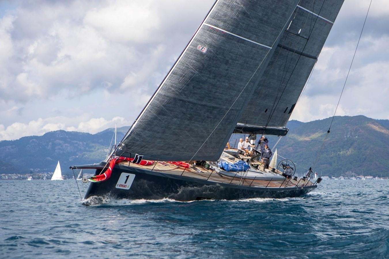 a boat sailing on the sea aboard NYUMBA Yacht for Sale