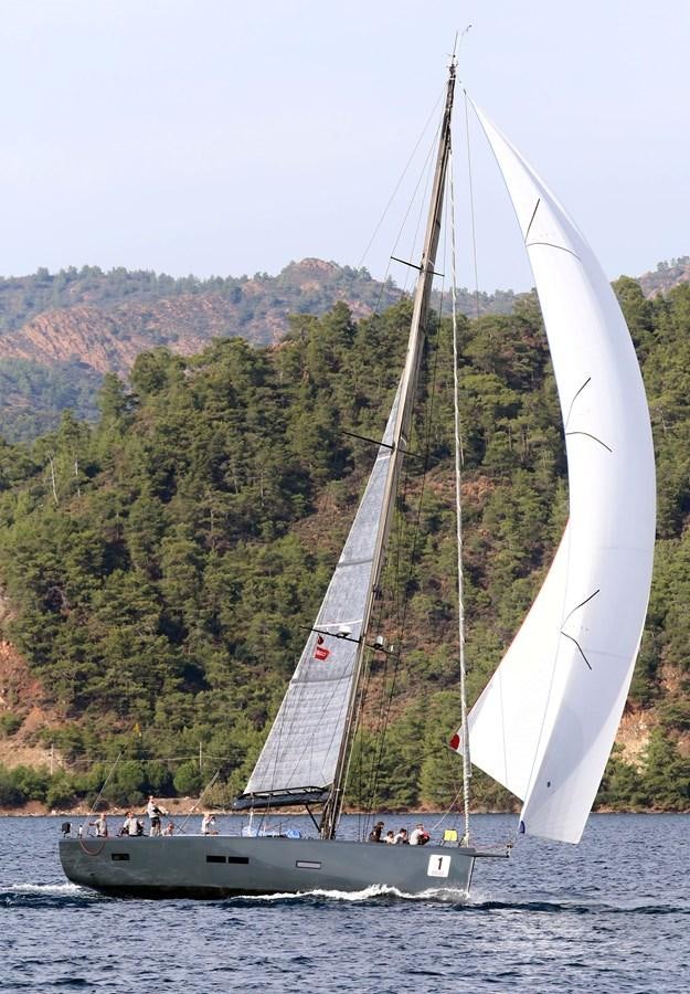 a sailboat on the water aboard NYUMBA Yacht for Sale