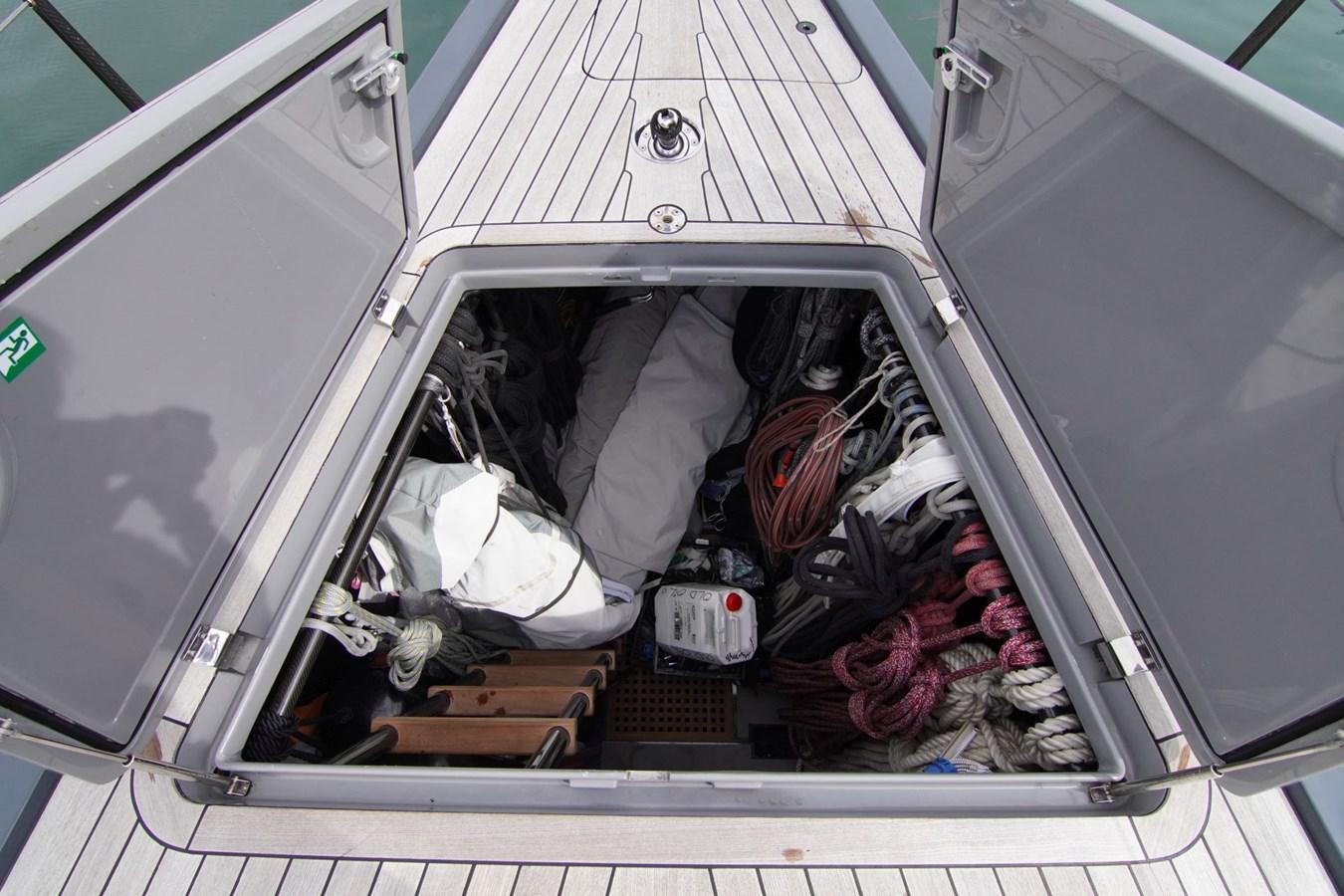 a group of luggage on a boat aboard NYUMBA Yacht for Sale