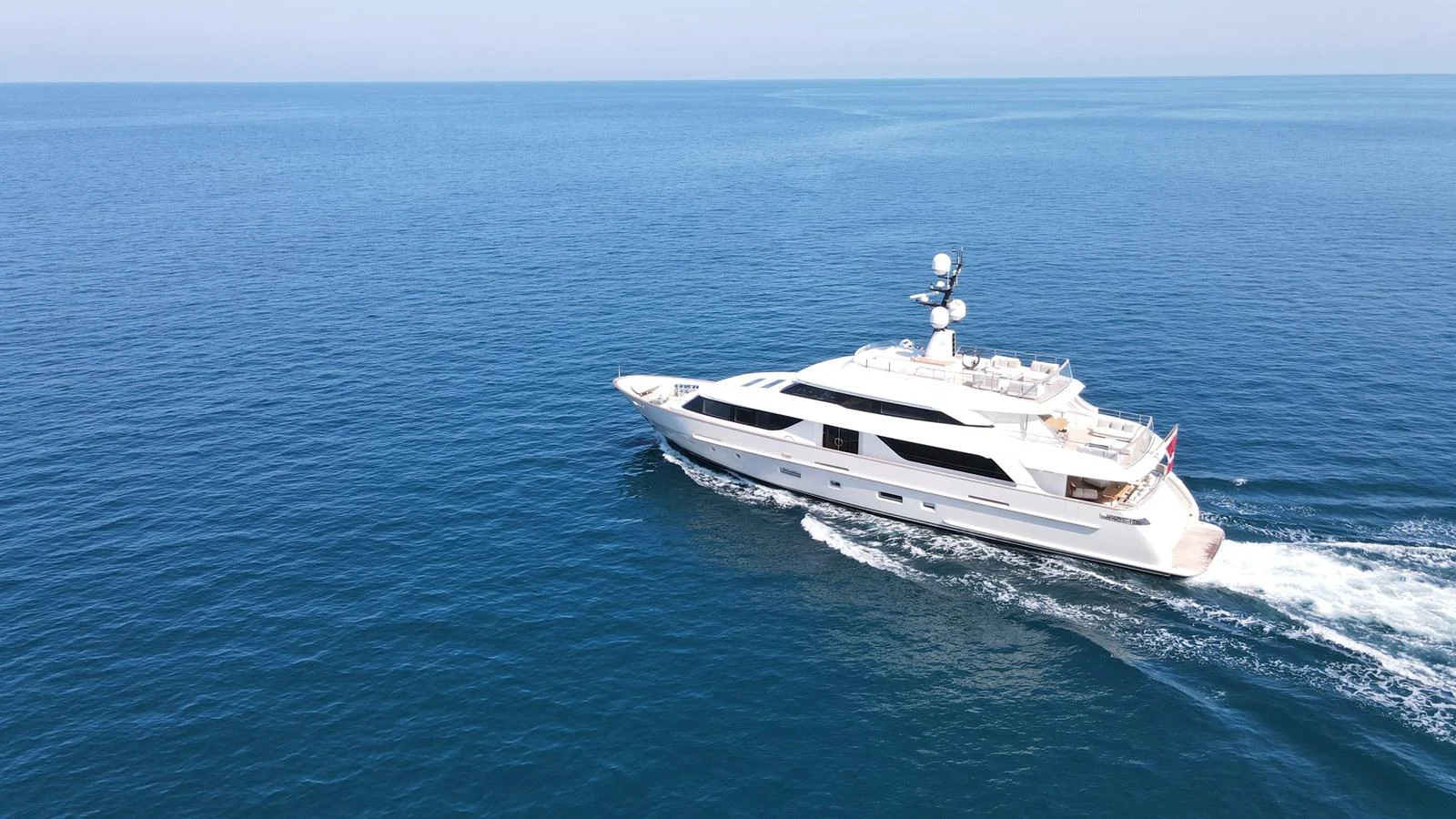 a white yacht in the water aboard NYALA OF AFRICA Yacht for Sale