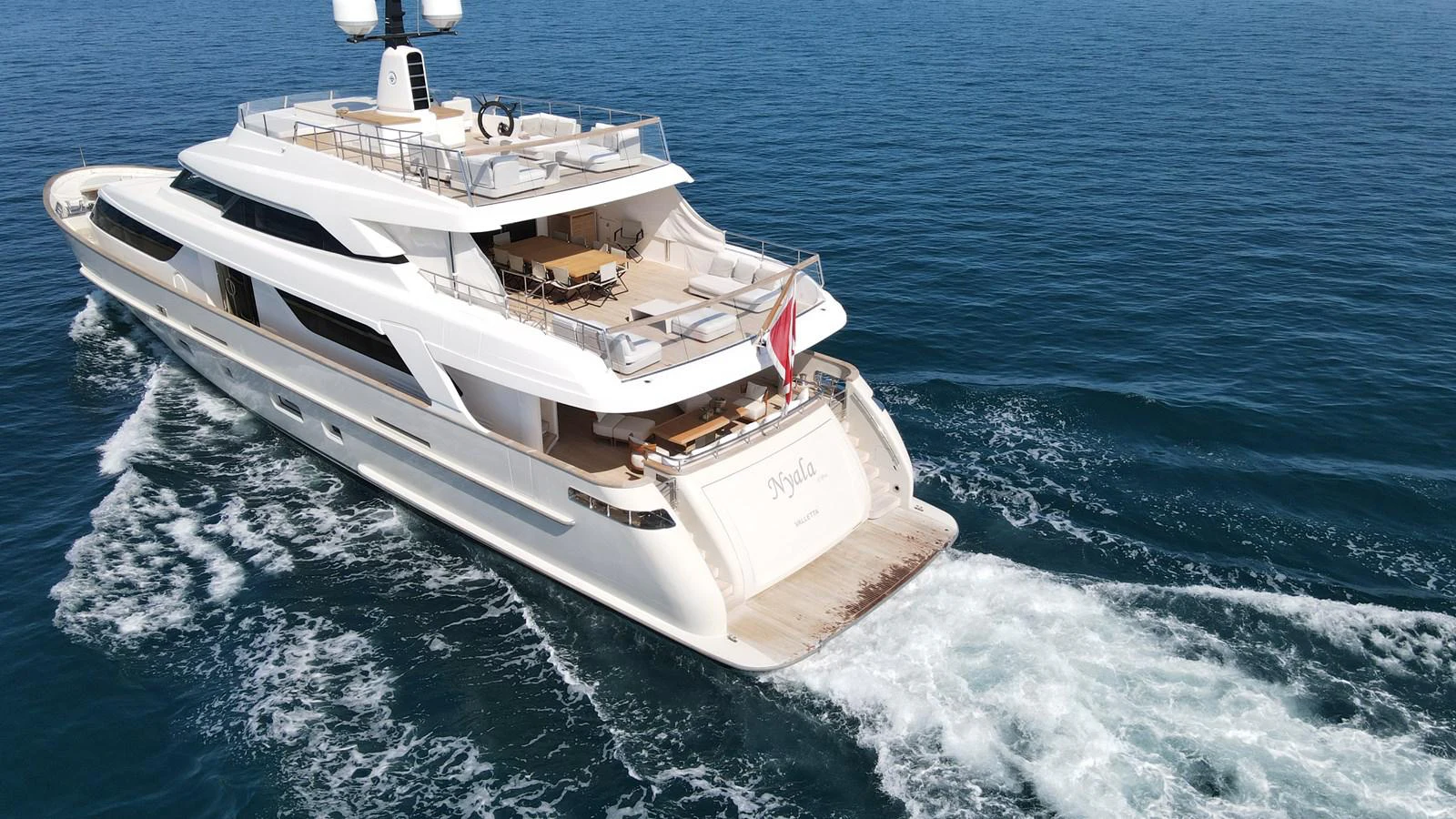 a boat on the water aboard NYALA OF AFRICA Yacht for Sale