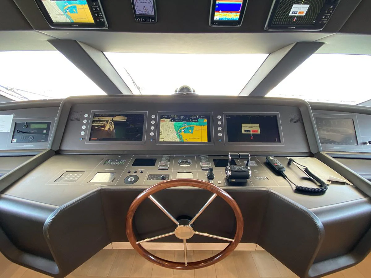 inside of a car aboard NYALA OF AFRICA Yacht for Sale