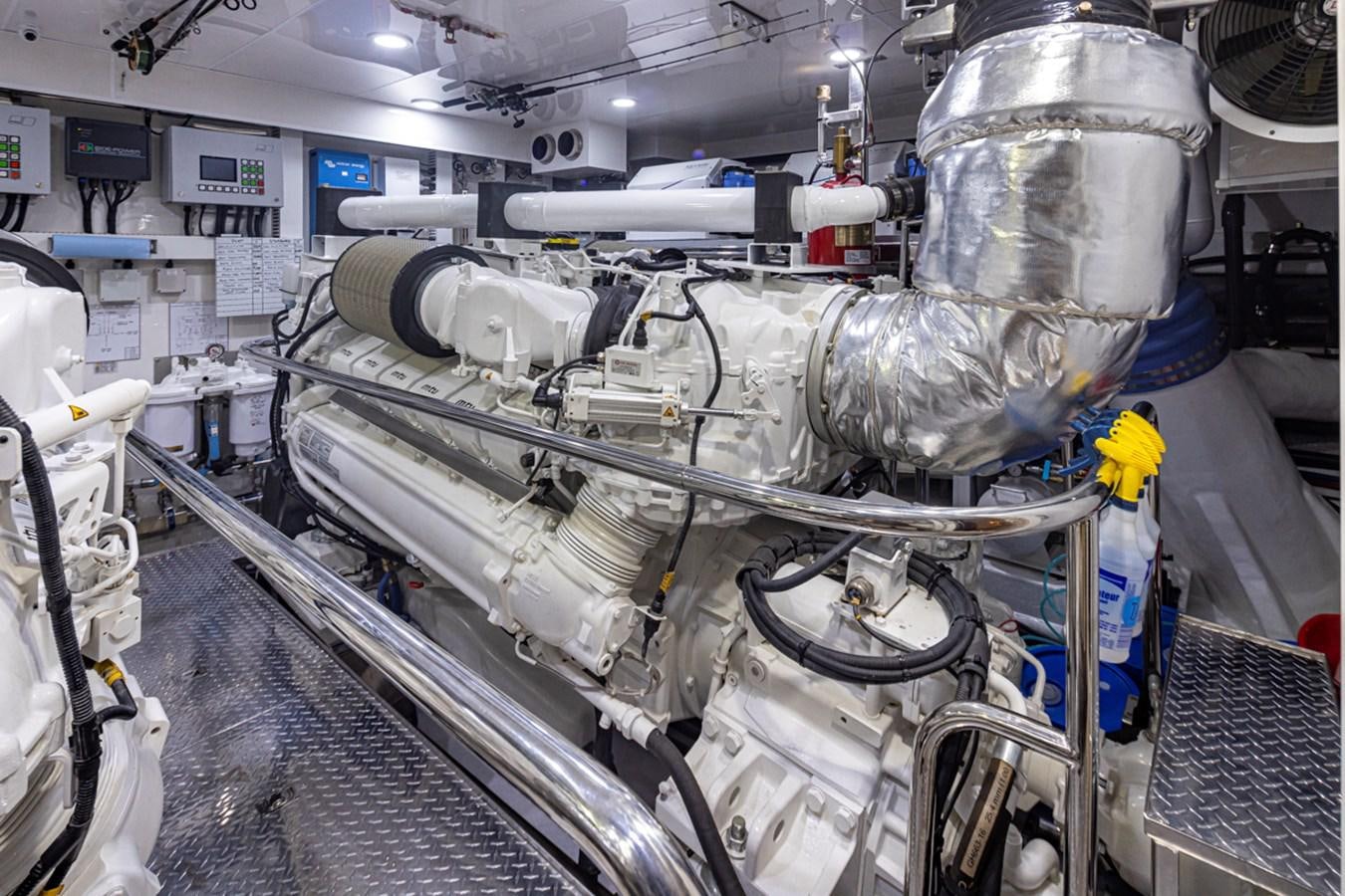 a machine with pipes aboard LANIKAI Yacht for Sale