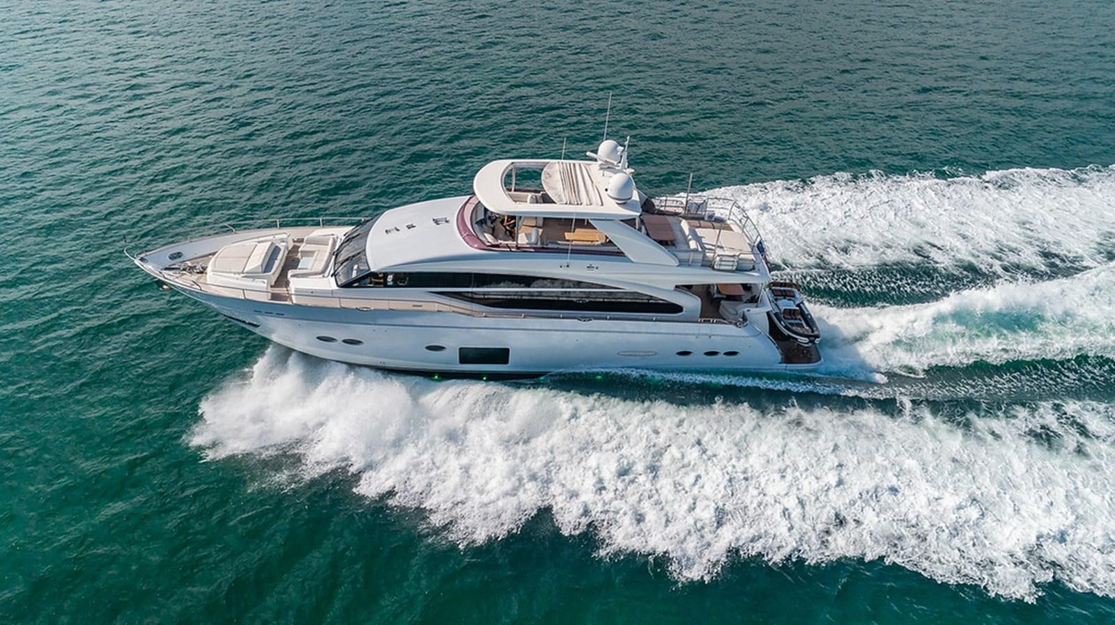 a boat on the water aboard 88' PRINCESS 2015 Yacht for Sale