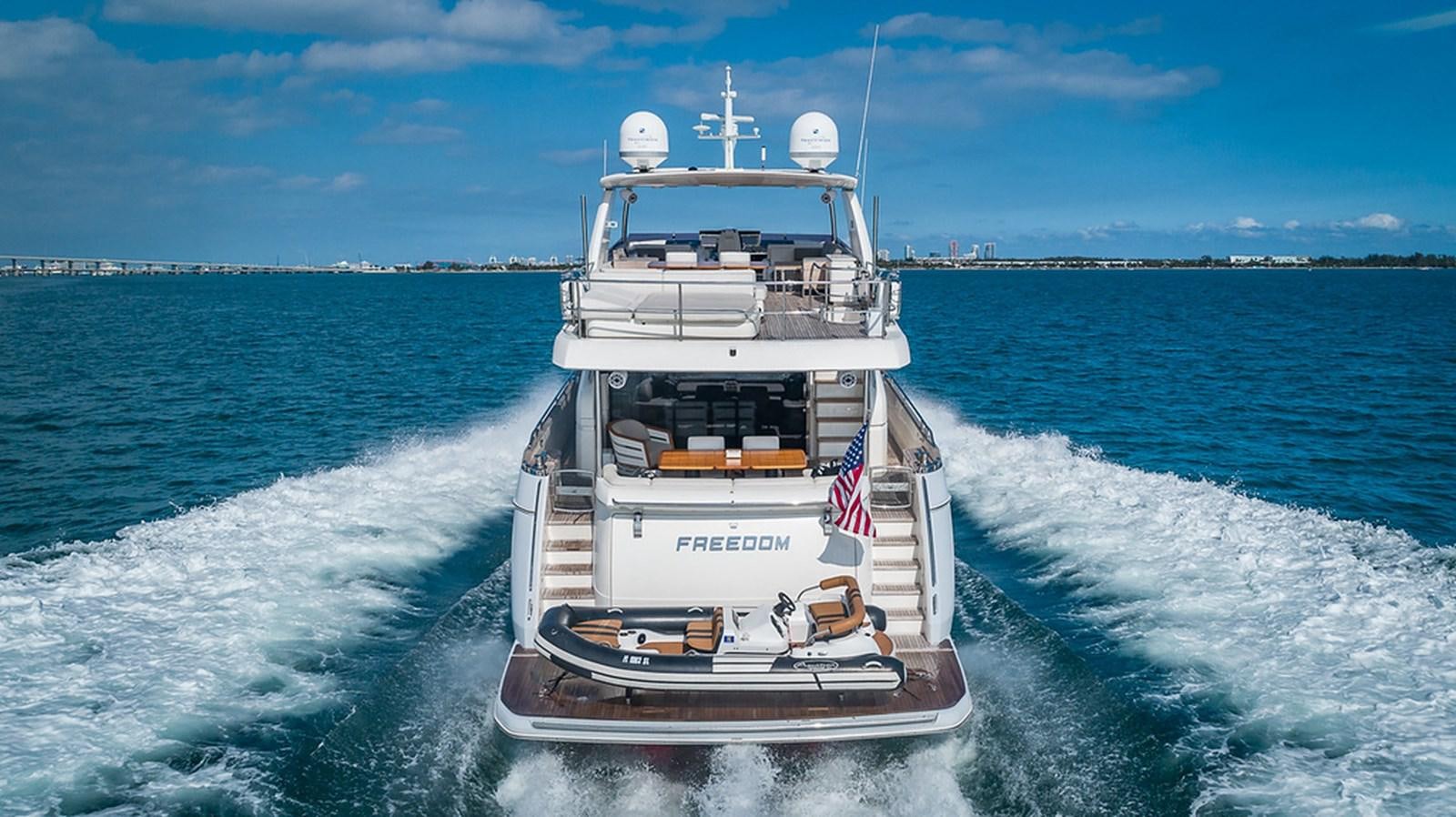 a boat on the water aboard 88' PRINCESS 2015 Yacht for Sale