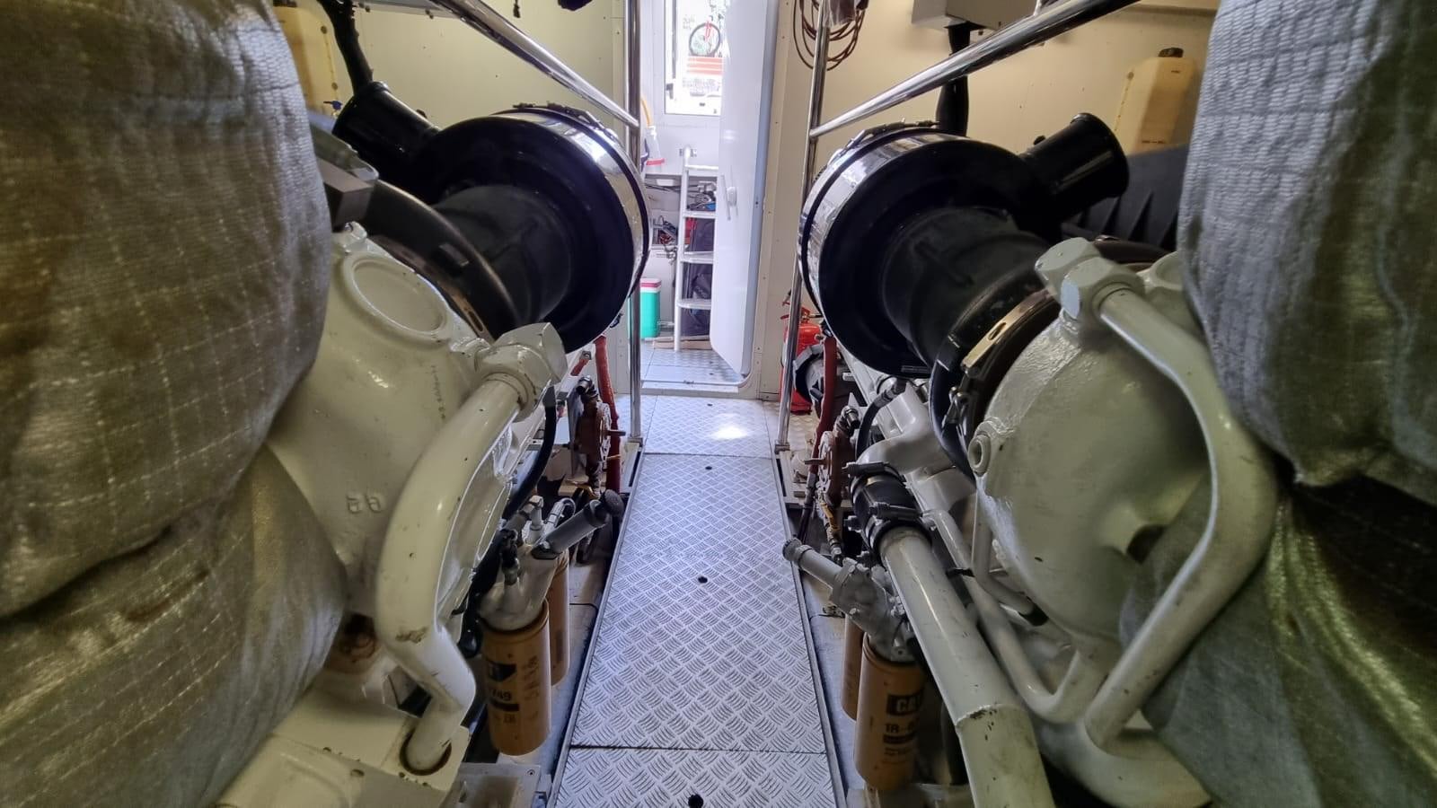 a room with several large machines aboard DOUBLE B Yacht for Sale