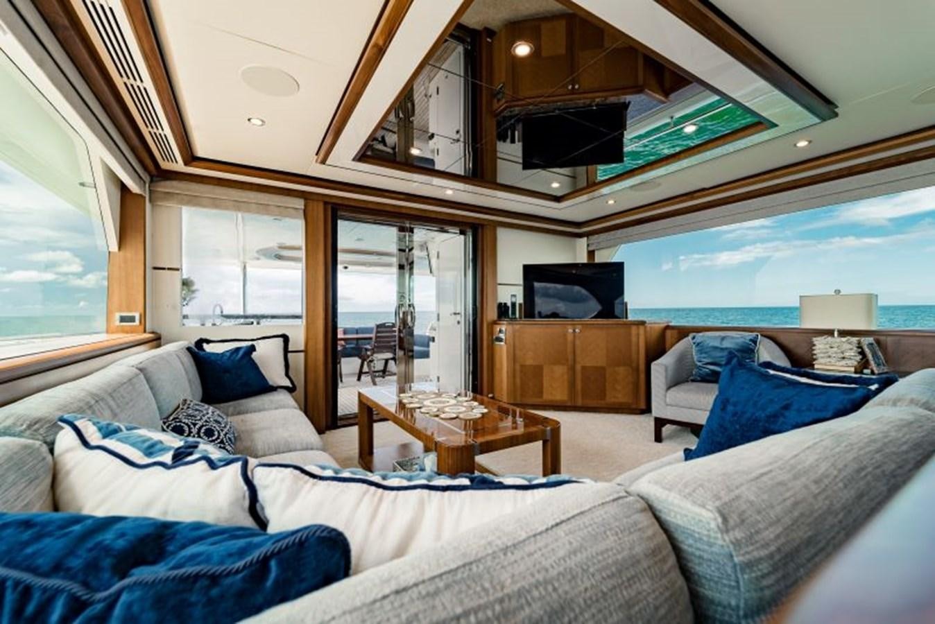a bedroom with a large bed aboard SWEET SALT Yacht for Sale