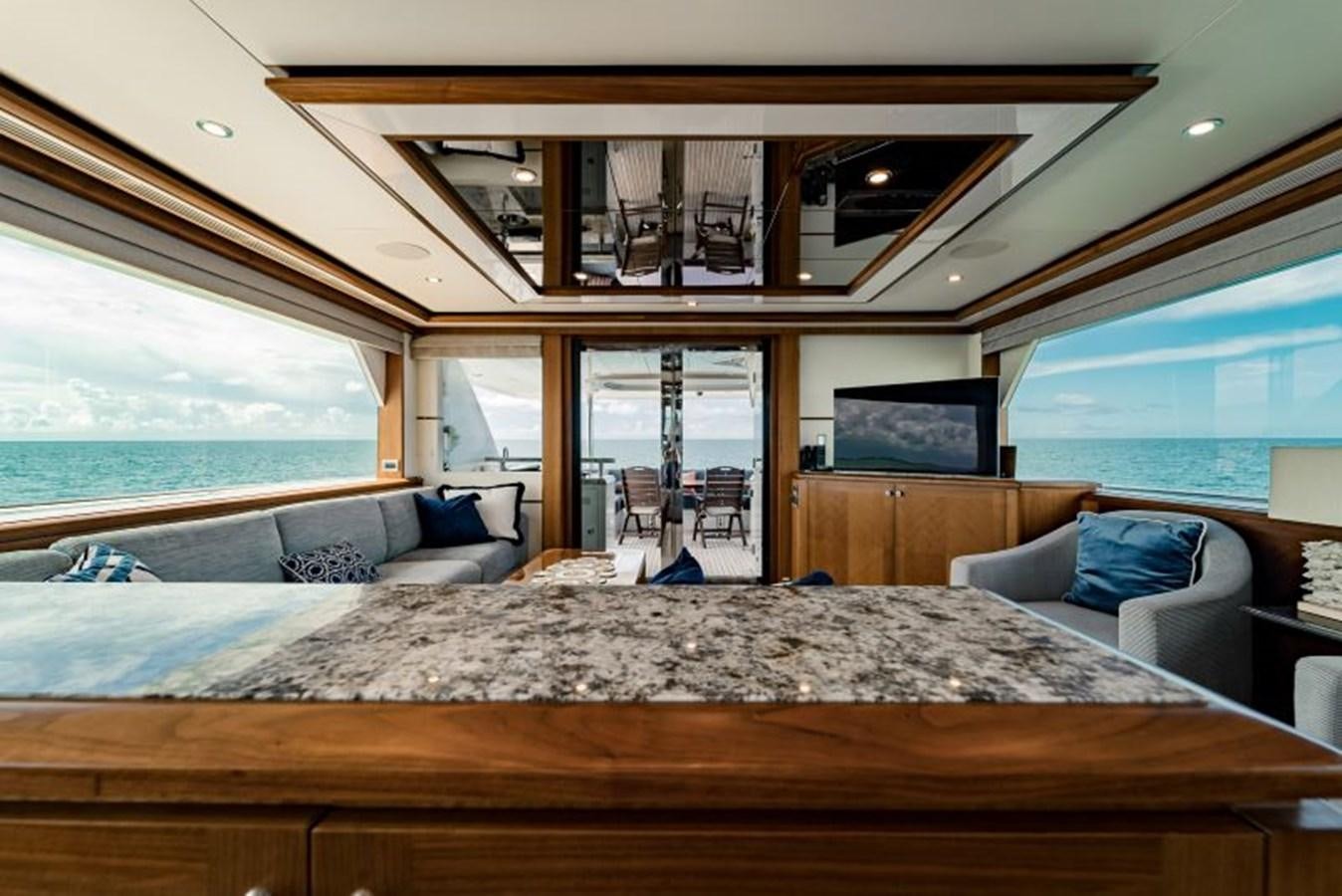a bedroom with a large bed aboard SWEET SALT Yacht for Sale