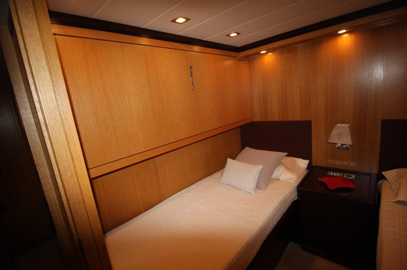 a bed in a room aboard LE.ONE Yacht for Sale