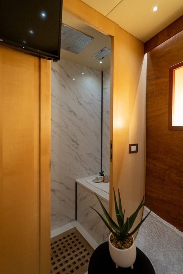 a plant in a pot aboard F68 Yacht for Sale