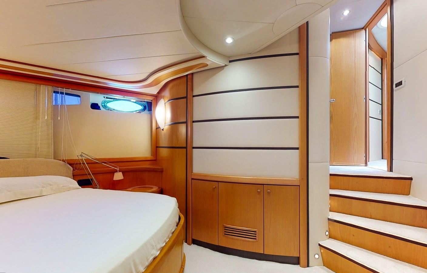 a room with bunk beds aboard APHRODITE Yacht for Sale