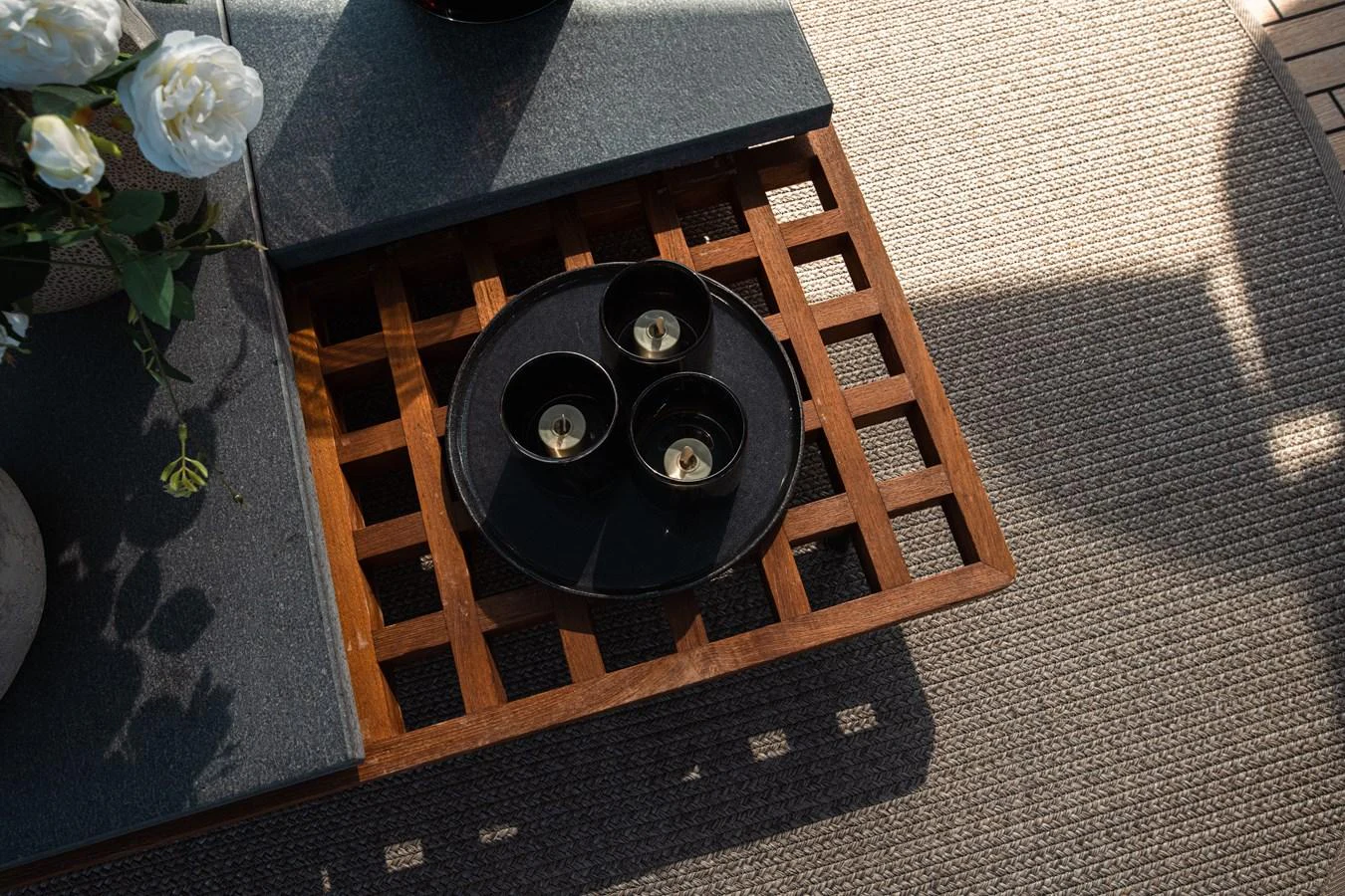 a wooden box with wheels aboard O4 Yacht for Sale